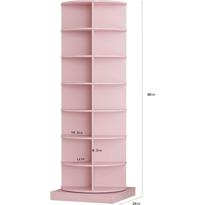 new 360 pink rotating shoe cabinet with 7 layers can accommodate up to 28 Paris shoes