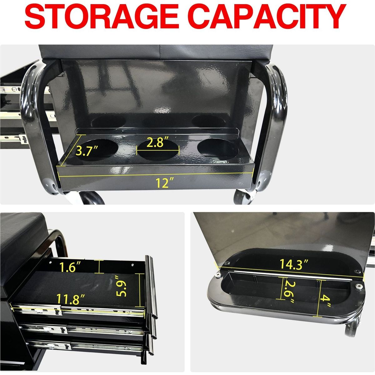 Heavy Duty Workshop Bench - Rolling Bench For Garages And Workshops With 360 Degree Swivel Wheels - Ideal Mechanical Bench or Workshop Bench