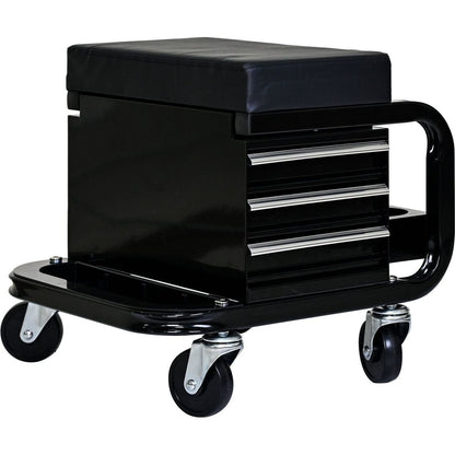 Heavy Duty Workshop Bench - Rolling Bench For Garages And Workshops With 360 Degree Swivel Wheels - Ideal Mechanical Bench or Workshop Bench