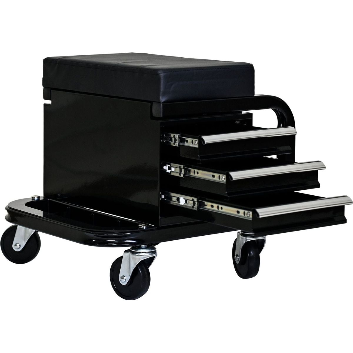 Heavy Duty Workshop Bench - Rolling Bench For Garages And Workshops With 360 Degree Swivel Wheels - Ideal Mechanical Bench or Workshop Bench