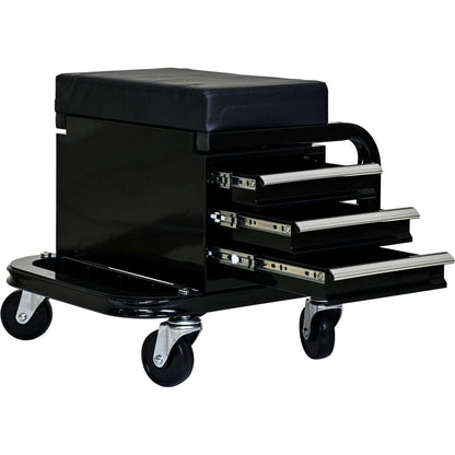 Heavy Duty Workshop Bench - Rolling Bench For Garages And Workshops With 360 Degree Swivel Wheels - Ideal Mechanical Bench or Workshop Bench