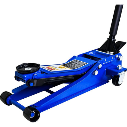 3T Heavy Duty Horizontal Double Pump Floor Jack Foot Model