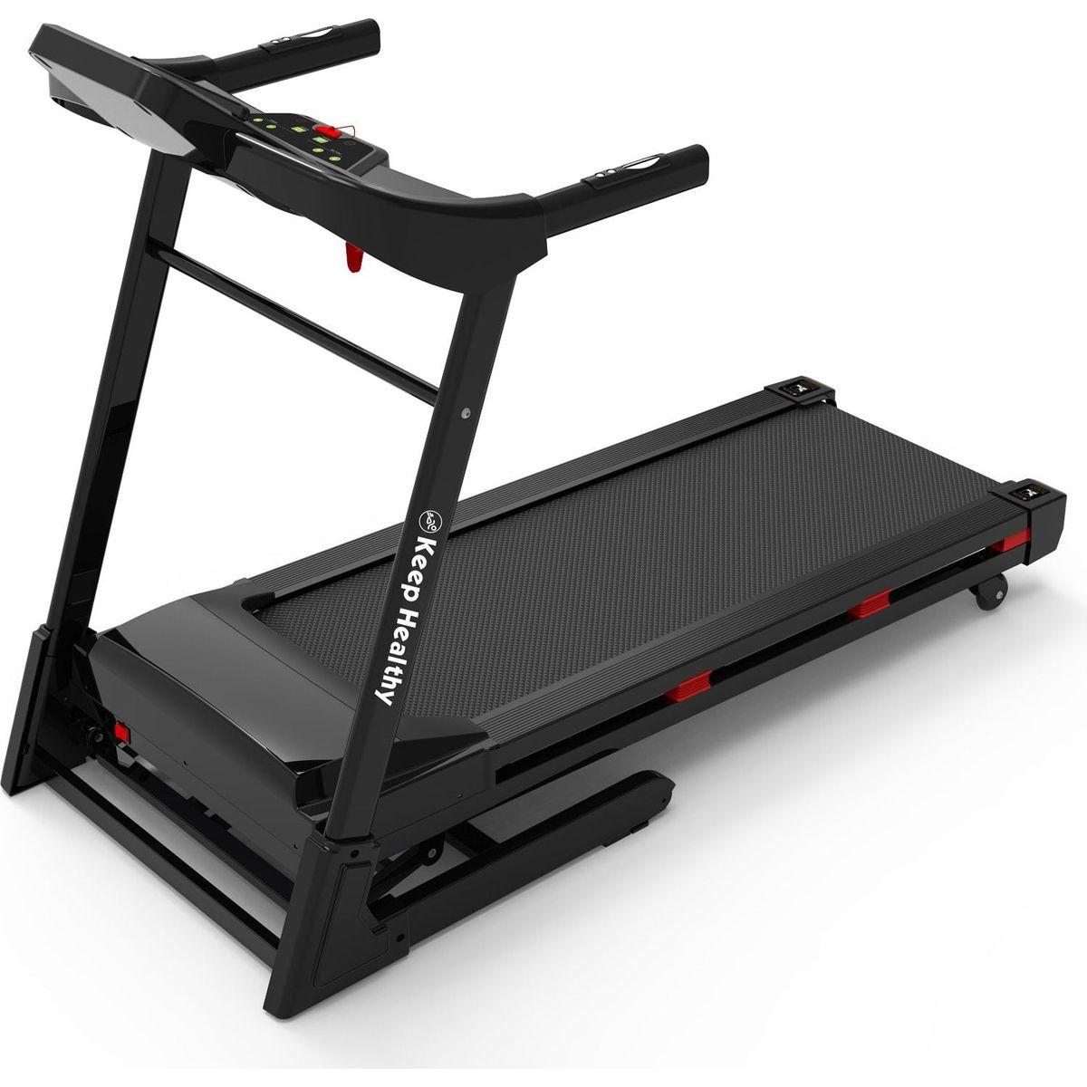 Treadmills for Home, Electric Treadmill with Automatic Incline, Foldable 3.5HP Workout Running Machine Walking, Double Running Board Shock Absorption Pulse Sensor Bluetooth Speaker APP FITSHOW.