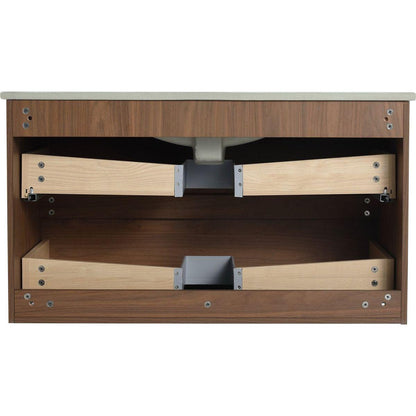 36" Wall-Mounted Bathroom Vanity (Only the Cabinet Body)2