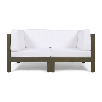 OANA 2-Piece LOVE SEAT SET, WHITE