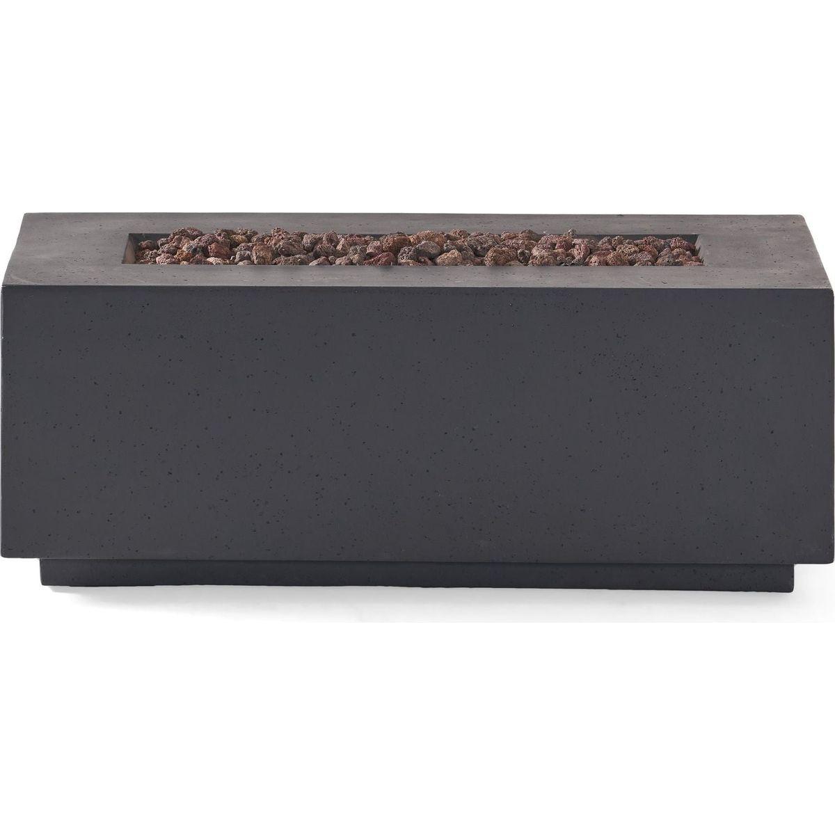 40" RECTANGULAR MGO FIRE PIT - 40 000 BTU