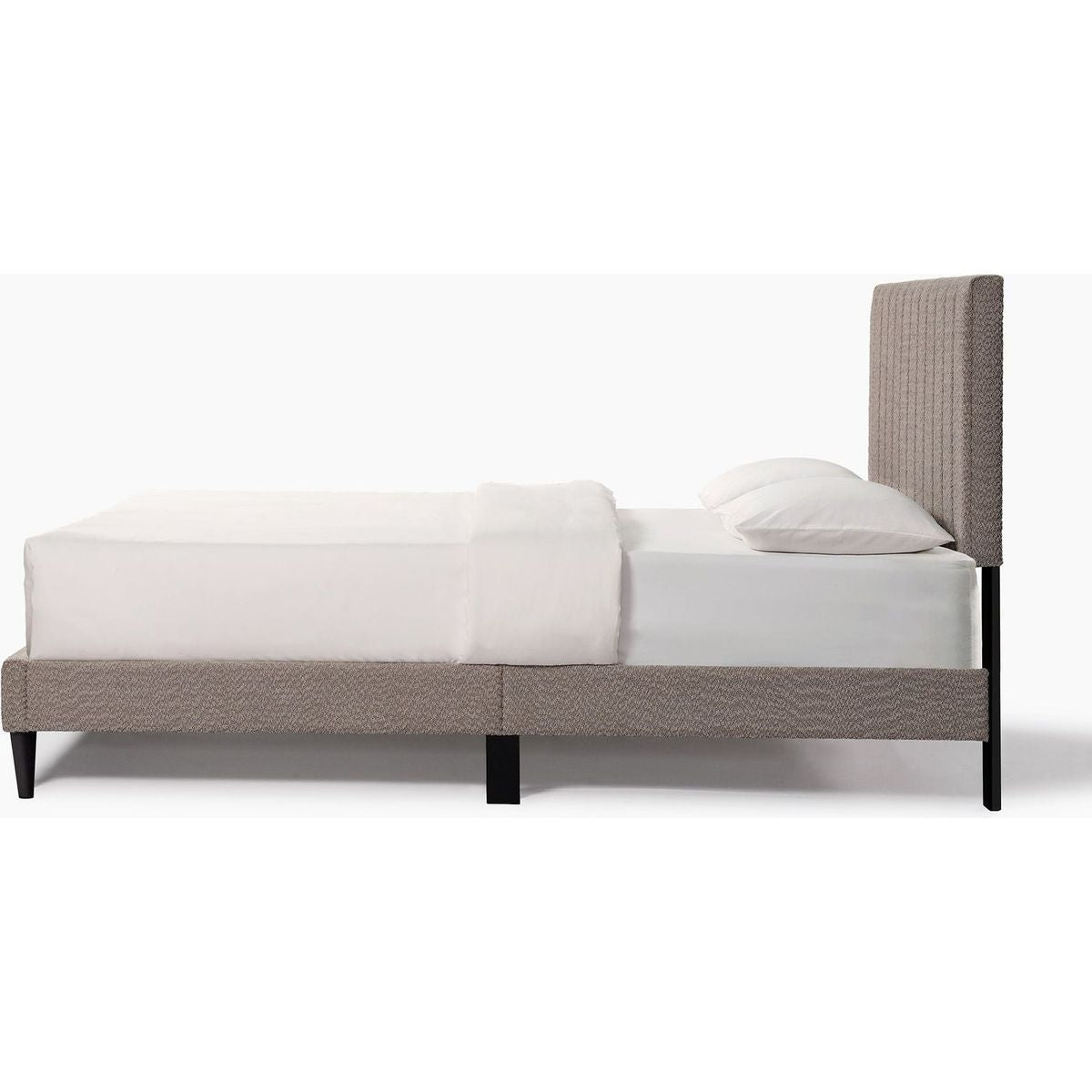 Dove Tufted Upholstered Platform Bed - Tungsten Gray - Queen