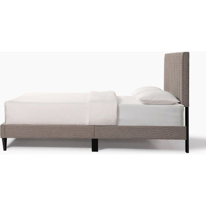 Dove Tufted Upholstered Platform Bed - Tungsten Gray - Queen