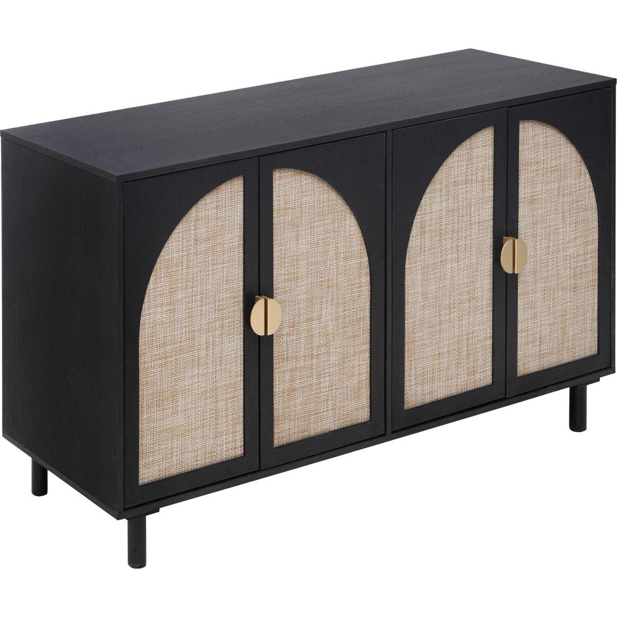 4 Door Cabinet, Suitable for Bedroom, Living Room, Study