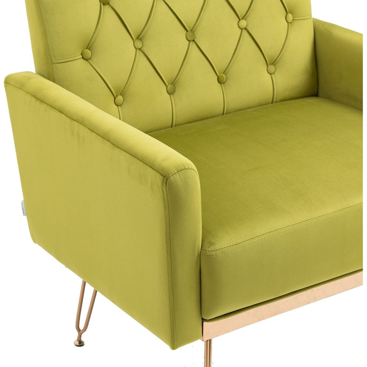 Accent Chair, leisure single sofa with Rose Golden feet