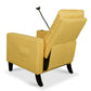 Recliner Chairs for Adults, Adjustable Recliner Sofa with Mobile Phone Holder & Cup Holder, Modern Reclining Chairs Fabric Push Back Recliner Chairs for Living Room, Bedroom, YELLOW