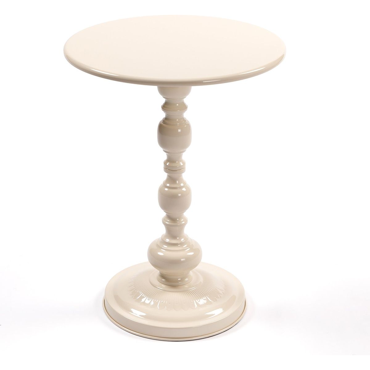 Vintage Metal Coffee Table End Table, Round Side Table for Sofa Bedside Nightstand, Accent Table Decorative Small Space Living Room Bedroom