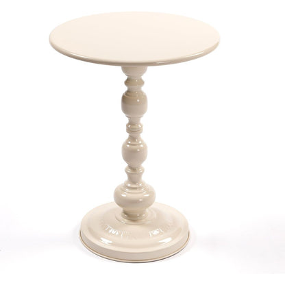 Vintage Metal Coffee Table End Table, Round Side Table for Sofa Bedside Nightstand, Accent Table Decorative Small Space Living Room Bedroom