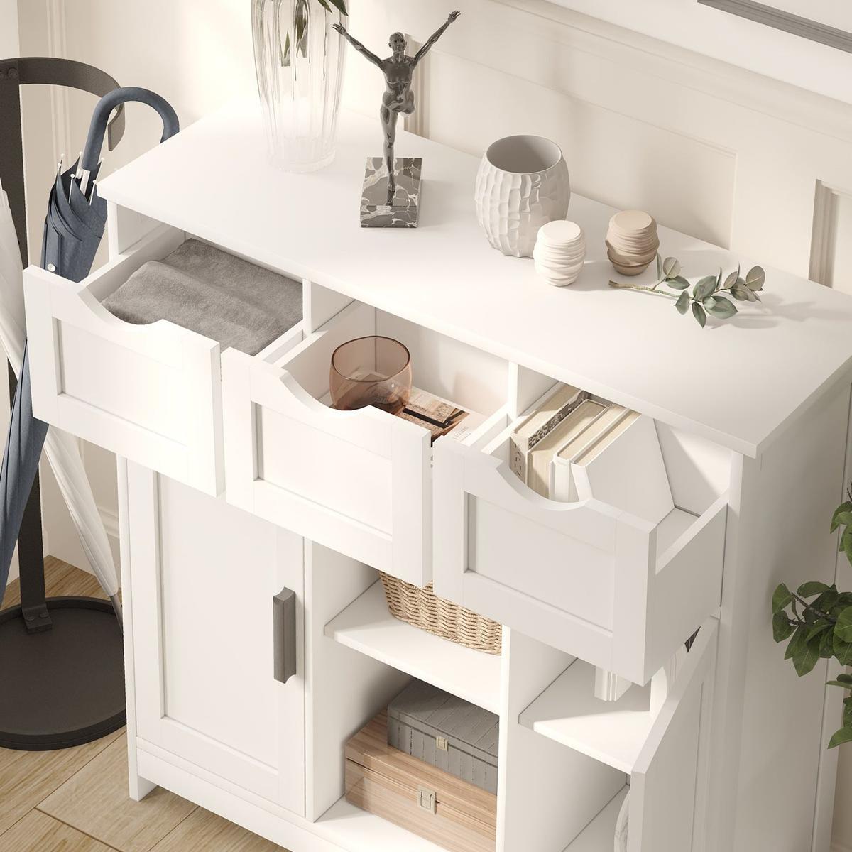 35.4" Wide 3 Drawer Sideboard - Streamdale Furniture