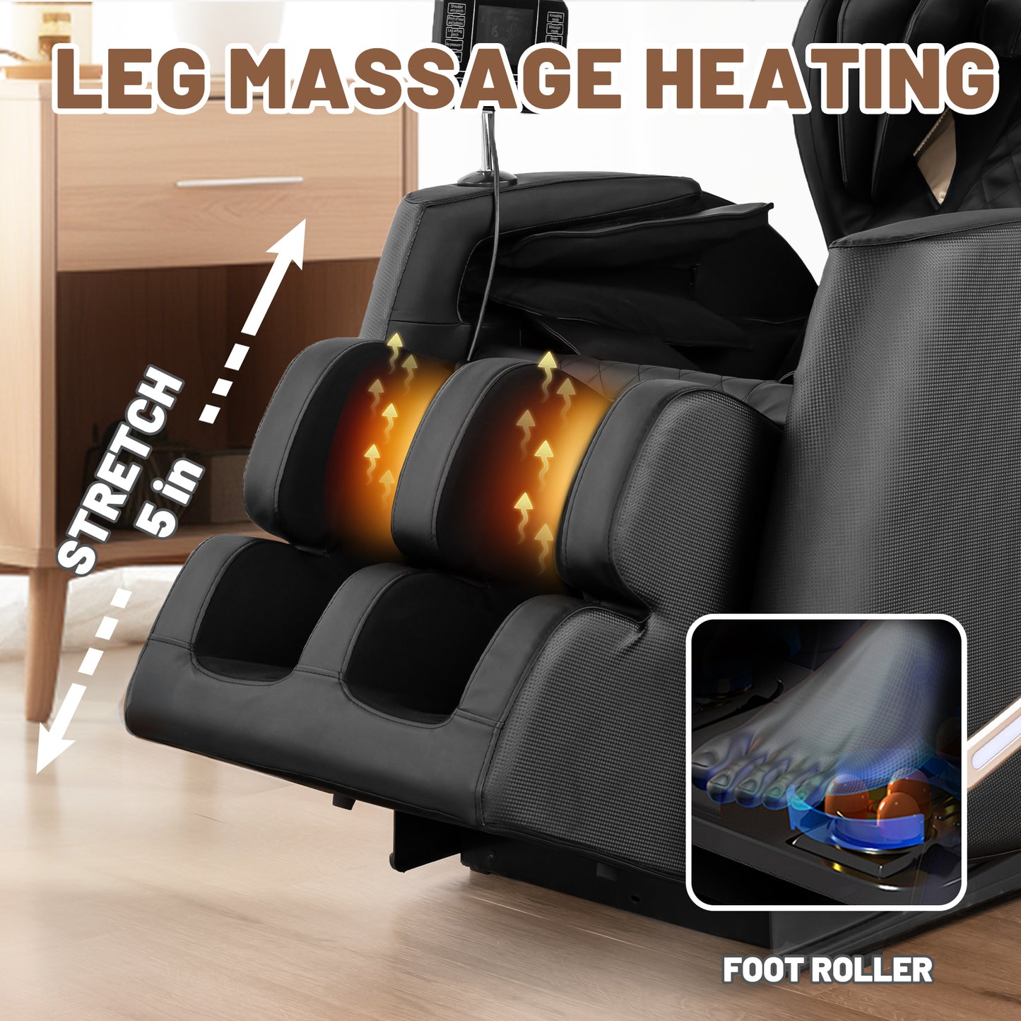 Massage Chair Recliner with Zero Gravity with Full Body Air Pressure