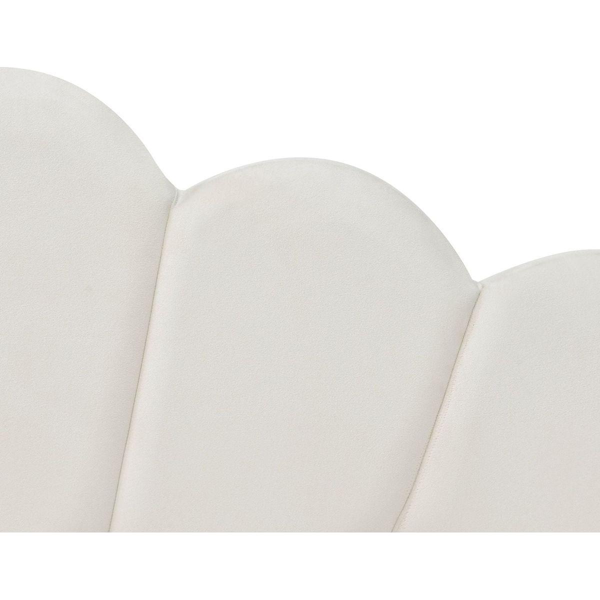 Full Size Upholstery Daybed Frame with Shall Shaped Backrest and Trundle,Beige