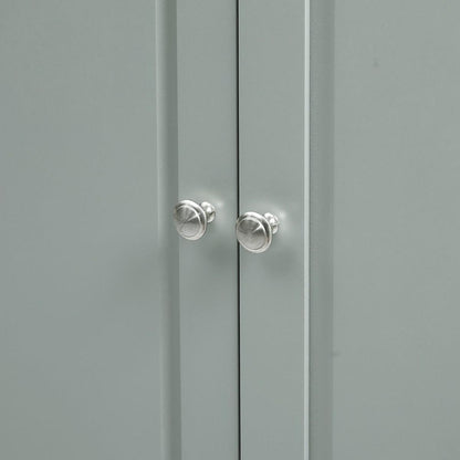 Tall Storage Cabinet with Three Drawers for Bathroom/Office, Grey