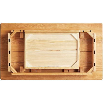 Desk 100% solid wood natural wood computer desk study desk oak natural wood PC desk work desk dressing table slim solid wood with drawer simple work from home width 80 cm depth 50 cm wood grain wooden