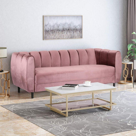 Miranda Velvet 3-Seater Sofa