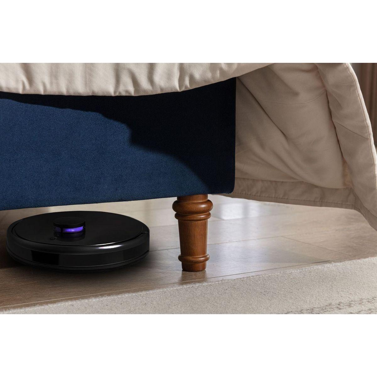 Upholstered King Bed / 54" High Headboard / Traditional Hand Buttoned Tufting / Nailhead Trim Wingback / No Box Spring Needed / Easy Assembly / Blue Velvet