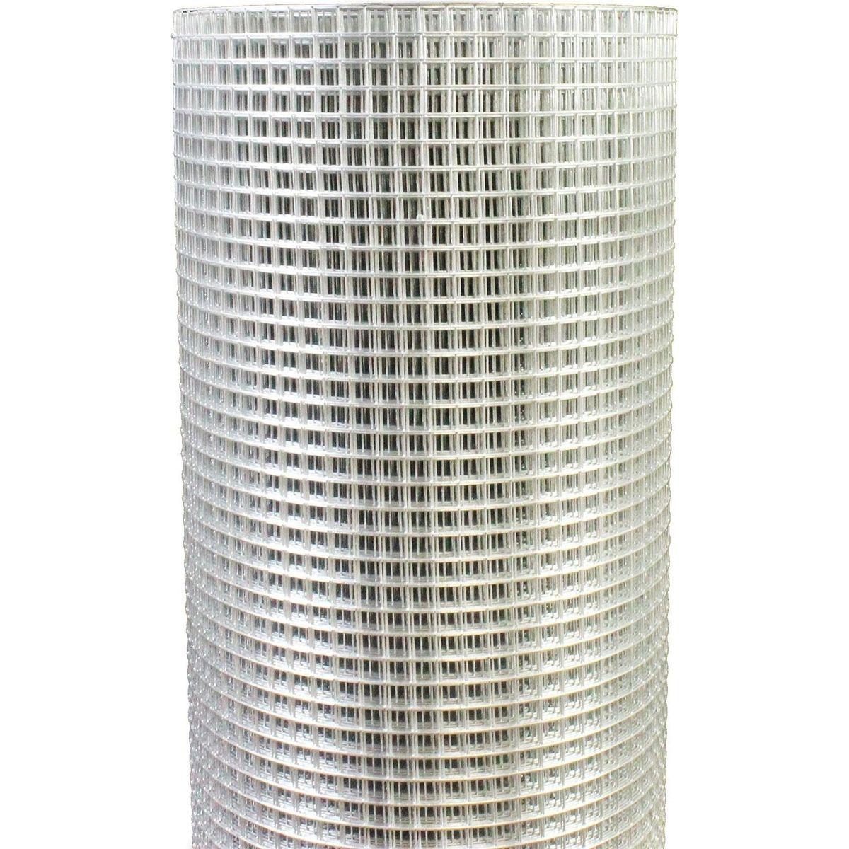 Hardware Cloth 1/4 inch 48in x 100ft 23 Gauge, Hot-dip Galvanized After Welding Chicken Wire Fence Roll Garden Plant Welded Metal Wire Fencing Roll, Rabbit Cages Snake Fence