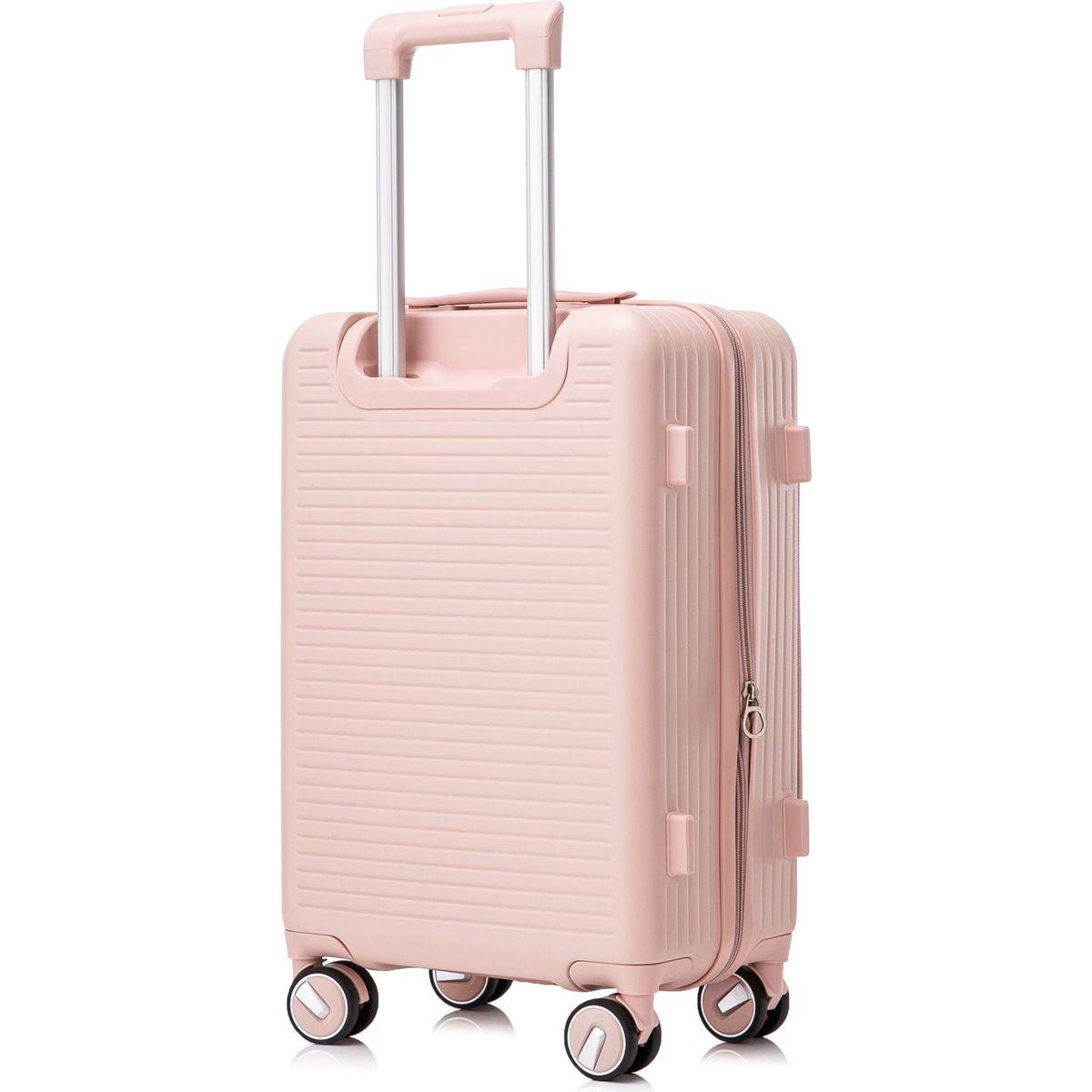 Luggage Sets 3 Piece(20/24/28), Expandable Carry On Luggage with TSA Lock Airline Approved, 100% PC Hard Shell and Lightweight Suitcase with Front Pocket and Spinner Wheels