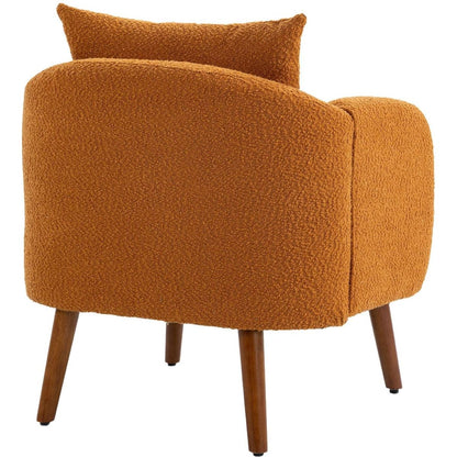 Wood Frame Armchair, Modern Accent Chair Lounge Chair for Living Room