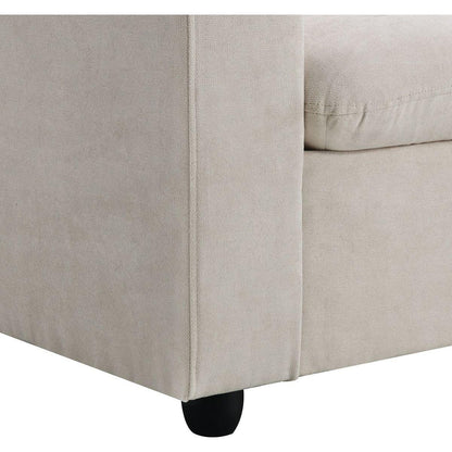 100.4x64.6" Modern Sectional Sofa,L-shaped Couch Set with 2 Free pillows,4-seat Polyester Fabric Couch Set with Convertible Ottoman for Living Room, Apartment, Office,4 Colors