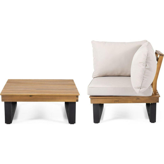 SEBASTIAN CORNER CHAIR+COFFEE TABLE