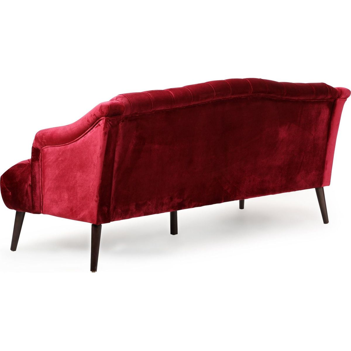 Comfy 3-seat Sofa with Wooden Legs, PU, for Living Room and Study