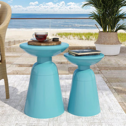 Metal S/2 end table