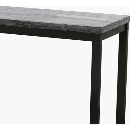 Modern Design Kitchen Dining Table, Pub Table, Long Dining Table Set with 3 Stools, Easy Assembly, Gray