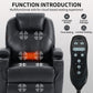 Up to 350lbs Okin Motor Power Lift Recliner Chair for Elderly, Heavy Duty Motion Mechanism with 8-Point Vibration Massage and Lumbar Heating, Two Cup Holders and USB Charge Port, Black