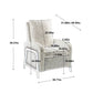 Recliner Chair Adjustable Home Theater Single Fabric Recliner Sofa Furniture with Thick Seat Cushion and Backrest Modern Living Room Recliners