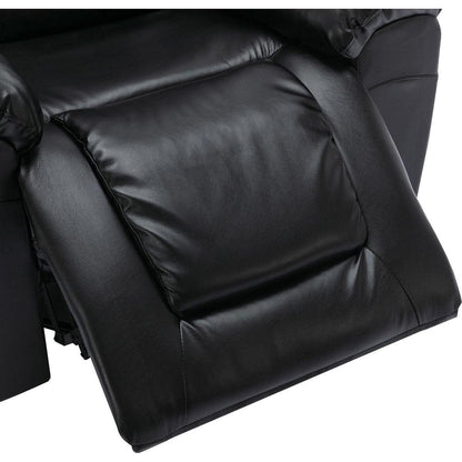 360Swivel and Rocking Home Theater Recliner Manual Recliner Chair with Wide Armrest for Living Room,Bedroom, Black