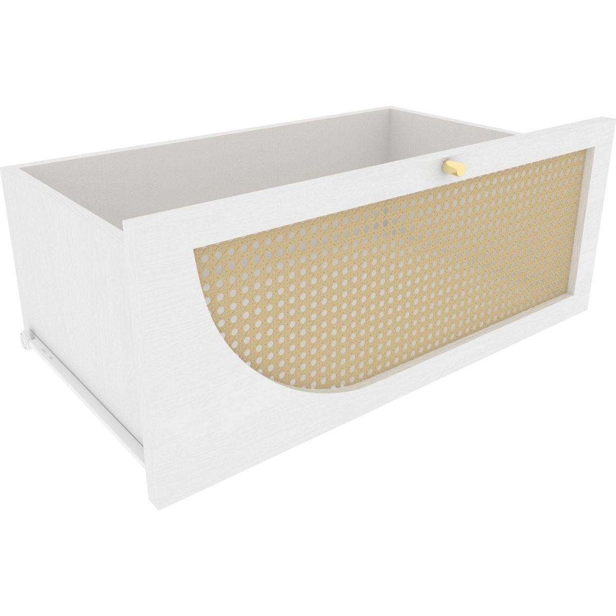 Storage Cabinet with Rattan Doors, Tall Freestanding Hutch Cabinet with Power Outlet,4 cabinet door and 4 Drawers& 1 Large Countertop, Buffet Drawer Cabinet door design