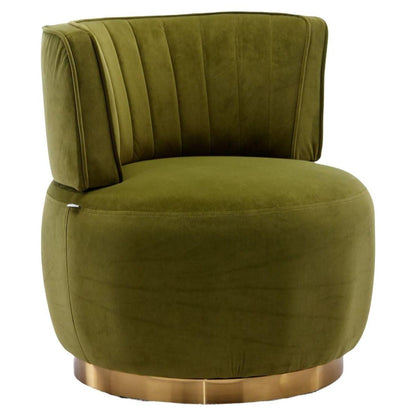 360 Degree Swivel Cuddle Barrel Accent Sofa Chairs, Round Armchairs with Wide Upholstered, Fluffy Velvet Fabric Chair for Living Room, Bedroom, Office, Waiting Rooms