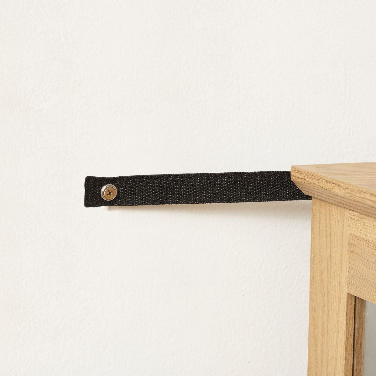 2 Doors Curio Cabinet with Tempered Glass Doors, Curio Cabinets with Mirrored Back Panel and Adjustable Shelves, Lighted Display Cabinet for Home, Office Light Bulb Included OAK