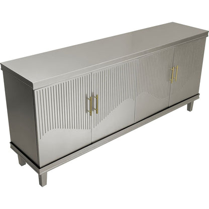 70.07"Large Size 4-Door Cabinet, Same as Living Room, Kitchen, Bedroom, Hallway (Champagne)