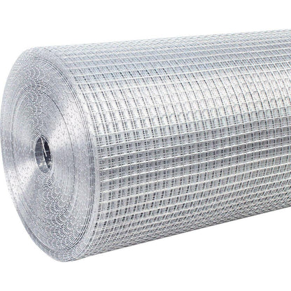 Hardware Cloth 1/2 inch 48in x 100ft 19 Gauge, Hot-dip Galvanized After Welding Chicken Wire Fence Roll Garden Plant Welded Metal Wire Fencing Roll, Rabbit Cages Snake Fence