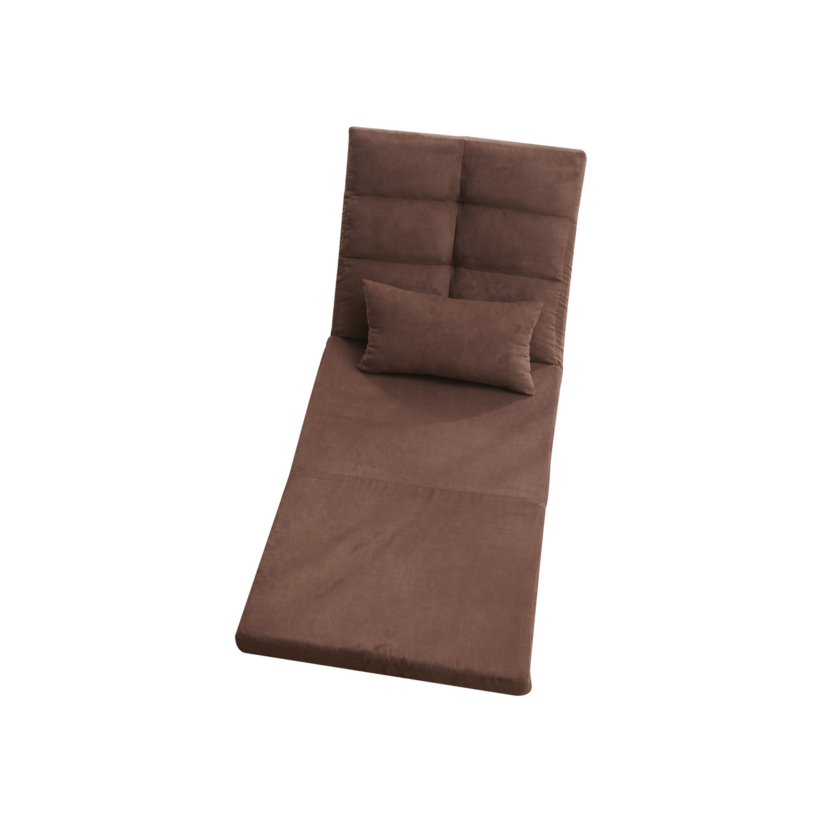 Triple Fold Down Sofa Bed, Adjustable Floor Couch Sofa with One Pillow, 5 Reclining Position, Convertible Upholstered Guest Sleeper,Adjustable Foldable Modern Leisure Sofa Bed Video Gaming Sofa