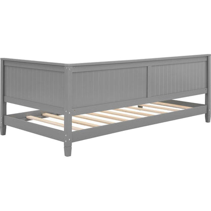 Twin Size Wood Daybed/Sofa Bed, Gray