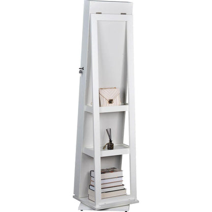 Full Length Mirror 360 Swivel Jewelry Cabinet