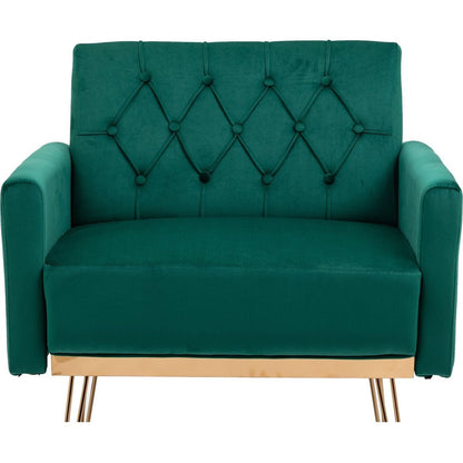 Accent Chair, leisure single sofa with Rose Golden feet