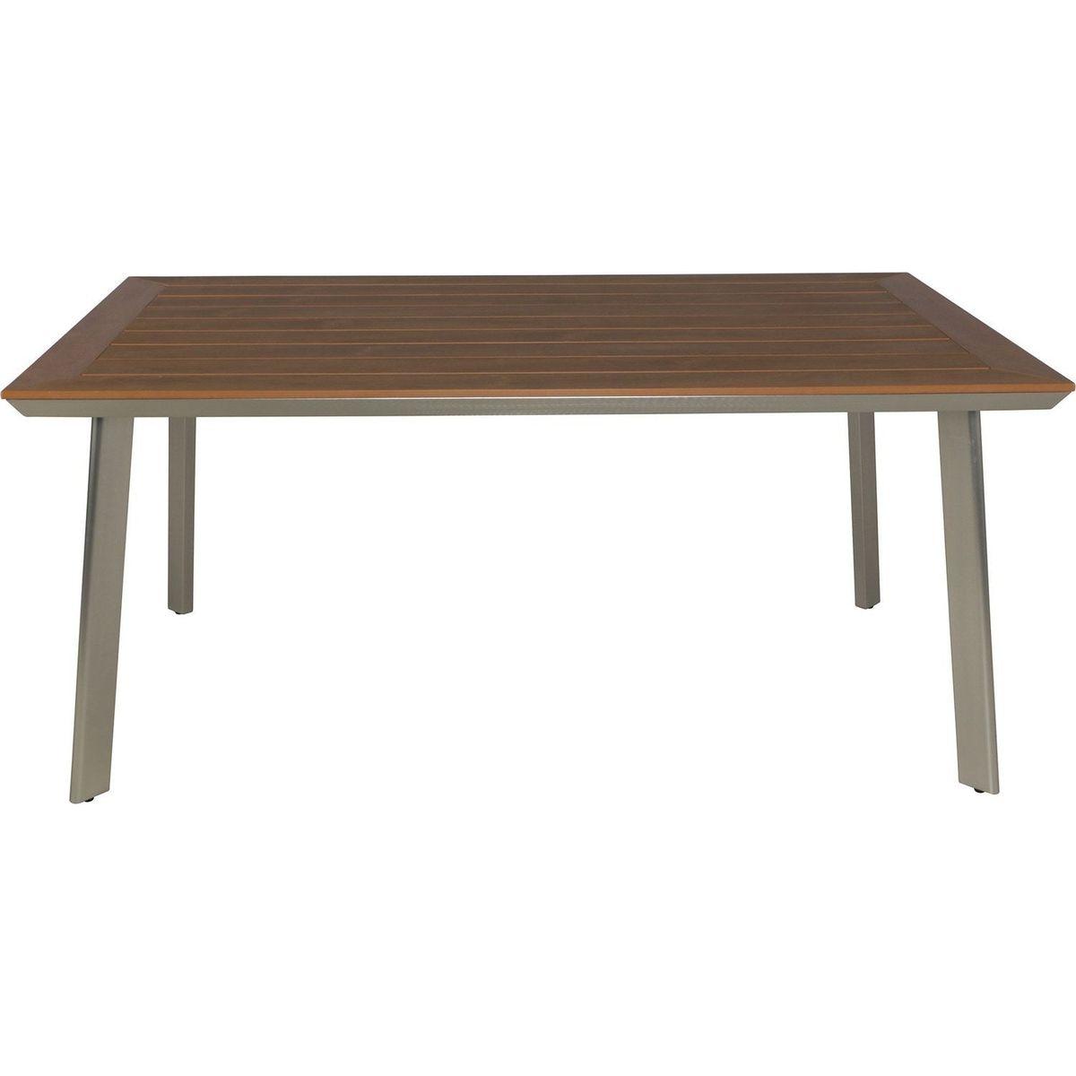 LEEDS DINING TABLE WITH FAUX WOOD TOP