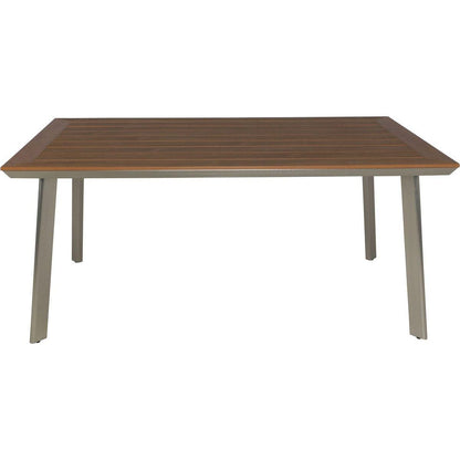 LEEDS DINING TABLE WITH FAUX WOOD TOP