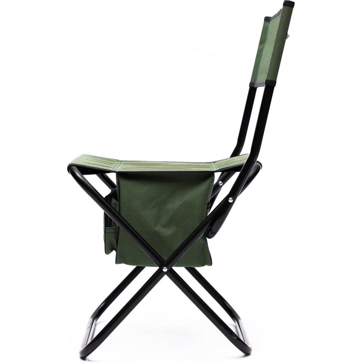 4-piece Folding Outdoor Chair with Storage Bag, Portable Chair for indoor, Outdoor Camping, Picnics and Fishing,Green