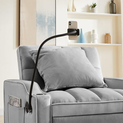 Convertible Sleeper Chair Sofa Bed Adjustable Pull Out Sleeper Chair Bed Multi-Pockets Folding Sofa Bed for Living Room Bedroom Small Space,3-in-1 Sofa Bed