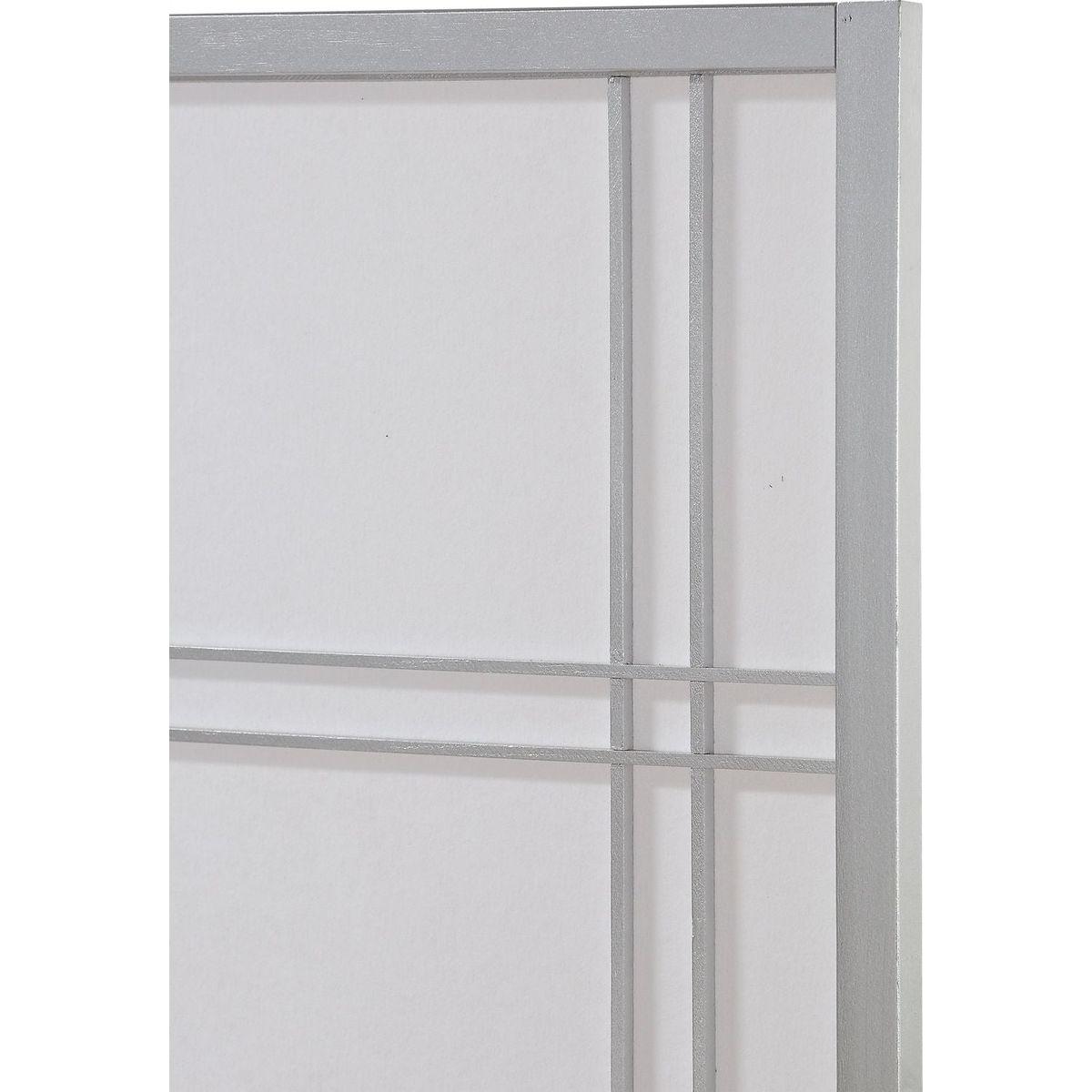 Seto 4-Panel Room Divider Screen, Silver