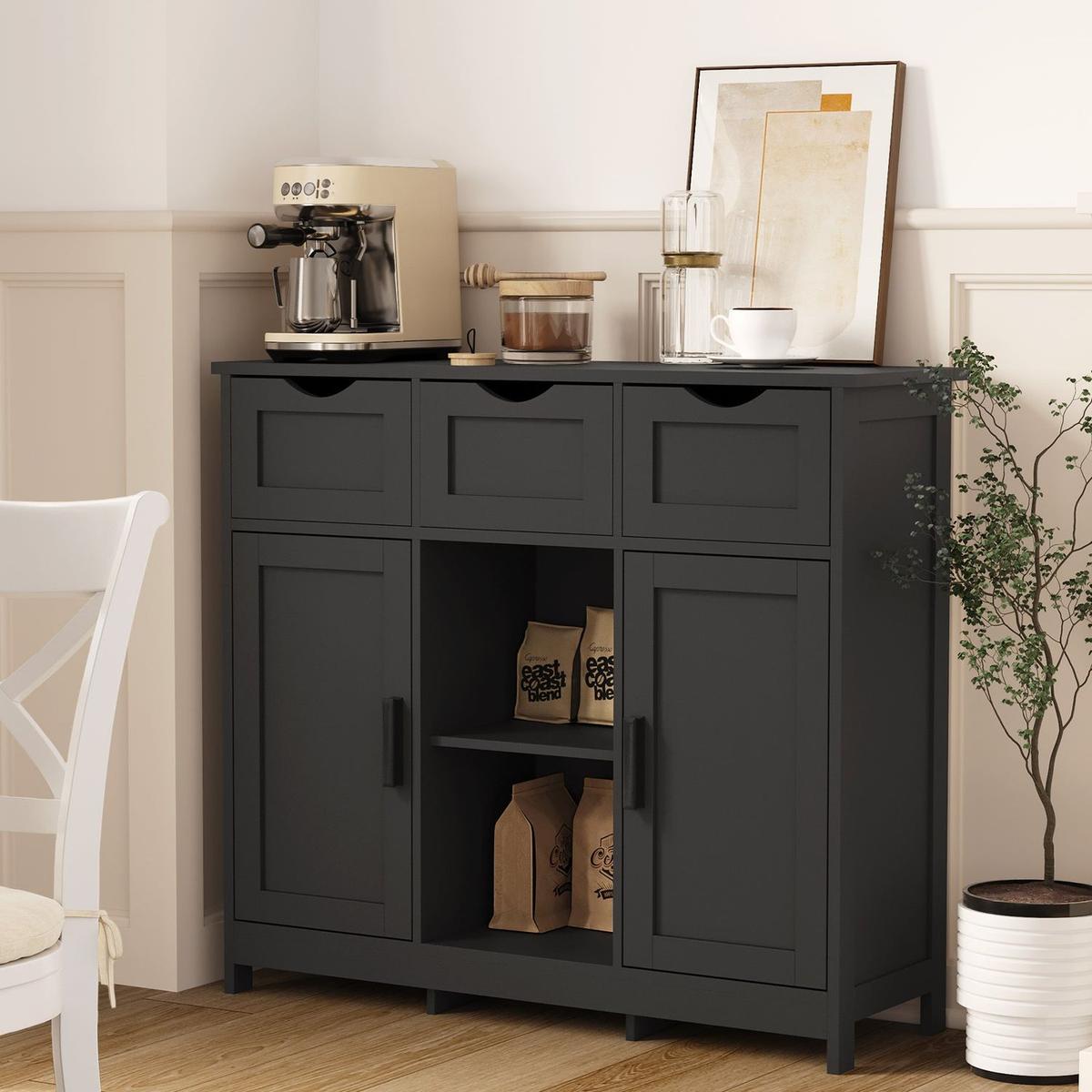 35.4" Wide 3 Drawer Sideboard - Streamdale Furniture